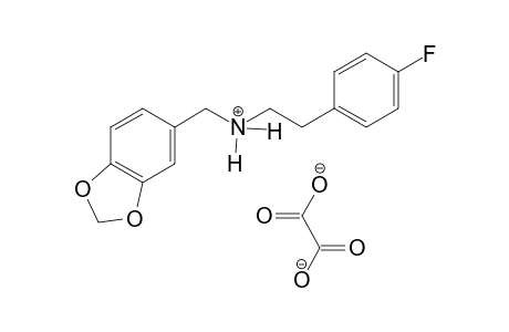 N-(benzo[d][1,3]dioxol-5-ylmethyl)-2-(4-fluorophenyl)ethanaminium oxalate