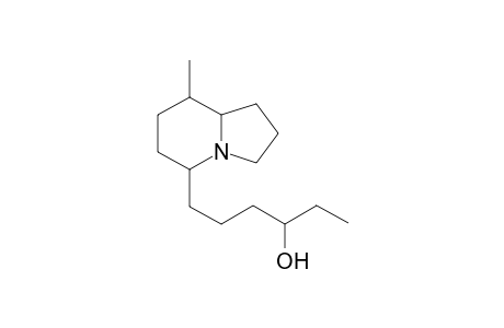 5-(4'-Hydroxyhex-1'-yl)-8-methyl-indolizidine