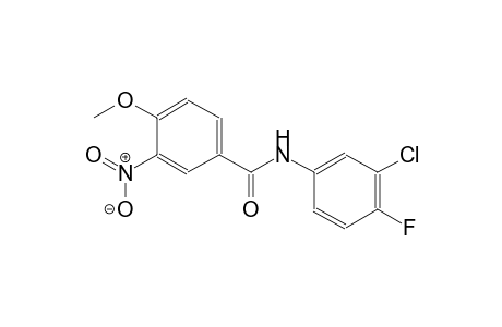 N-(3-chloro-4-fluorophenyl)-4-methoxy-3-nitrobenzamide