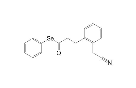 Se-Phenyl 3-(2-(cyanomethyl)phenyl))propaneselenoate