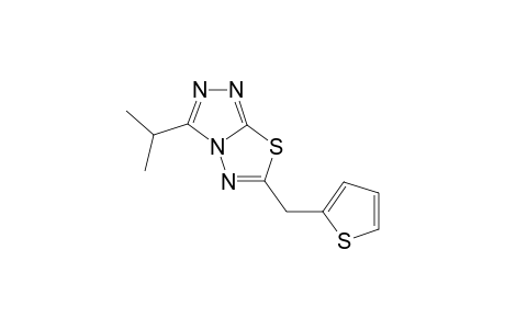 [1,2,4]Triazolo[3,4-b][1,3,4]thiadiazole, 3-(1-methylethyl)-6-(2-thienylmethyl)-