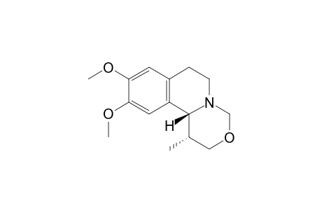 (1R,11bR)-9,10-dimethoxy-1-methyl-1,2,4,6,7,11b-hexahydro-[1,3]oxazino[4,3-a]isoquinoline