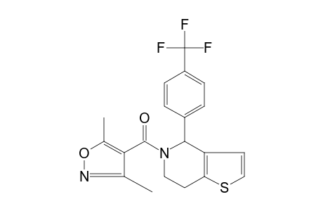 5-[(3,5-DIMETHYL-4-ISOXAZOLYL)CARBONYL]-4,5,6,7-TETRAHYDRO-4-(alpha,alpha,alpha-TRIFLUORO-p-TOLYL)THIENO[3,2-c]PYRIDINE