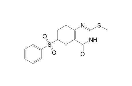 2-METHYLTHIO-6-(PHENYLSULFONYL)-5,6,7,8-TETRAHYDRO-3H-QUINAZOLIN-4-ONE