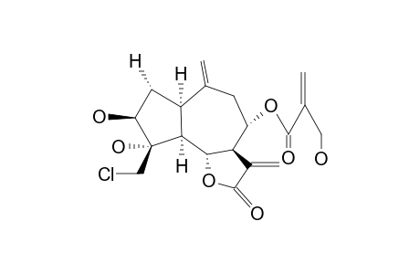 3-BETA,4-ALPHA-DIHYDROXY-4-BETA-(CHLOROMETHYL)-8-ALPHA-(4-HYDROXYMETHACRYLATE)-7-ALPHA-H,5-ALPHA-H,6-BETA-H,7-ALPHA-H-GUAI-10(14),11(13)-DIEN-6,12-OLIDE