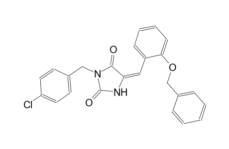 (5E)-5-[2-(benzyloxy)benzylidene]-3-(4-chlorobenzyl)-2,4-imidazolidinedione