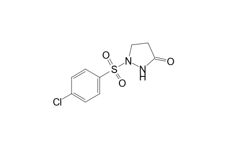 1-[(p-chlorophenyl)sulfonyl]-3-pyrazolidinone