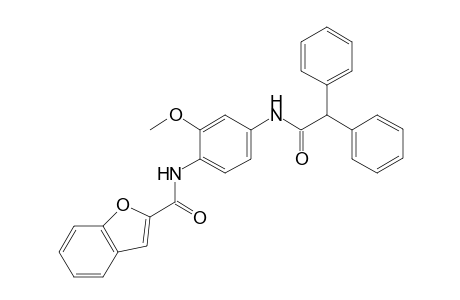 2-benzofurancarboxamide, N-[4-[(2,2-diphenylacetyl)amino]-2-methoxyphenyl]-