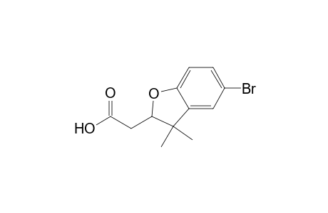 2-Benzofuranacetic acid, 5-bromo-2,3-dihydro-3,3-dimethyl-