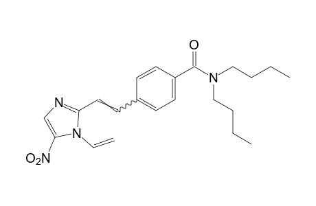 N,N-dibutyl-p-[2-(5-nitro-1-vinylimidazol-2-yl)vinyl]benzamide