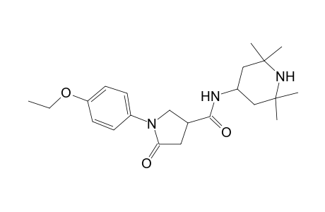 1-(4-Ethoxyphenyl)-5-oxidanylidene-N-(2,2,6,6-tetramethylpiperidin-4-yl)pyrrolidine-3-carboxamide