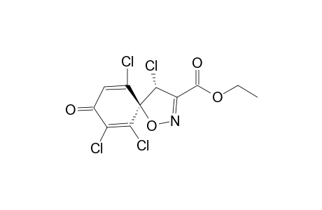 (4.alpha.,5.beta.)-Ethyl 4,6,7,10-tetrachloro-8-oxo-1-oxa-2-azaspiro[4,5]deca-2,6,9-triene-3-carboxylate