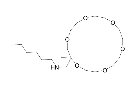 2-[(hexylamino)methyl]-2-methyl-18-crown-6