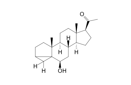 6β-hydroxy-3,5-cyclopregnan-20-one