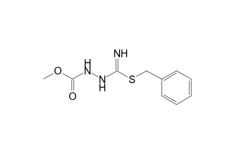 Hydrazinecarboxylic acid, 2-[imino[(phenylmethyl)thio]methyl]-, methyl ester