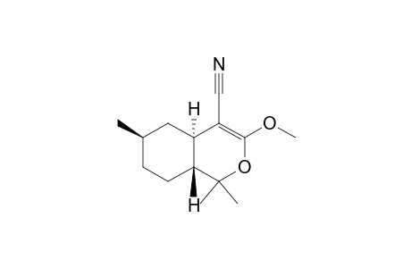 (4aR,6R,8aR)-3-methoxy-1,1,6-trimethyl-4a,5,6,7,8,8a-hexahydro-2-benzopyran-4-carbonitrile