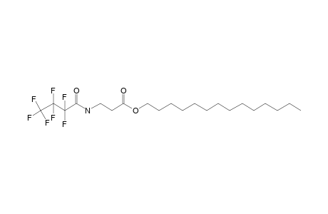 .beta.-Alanine, N-heptafluorobutyryl-, tetradecyl ester