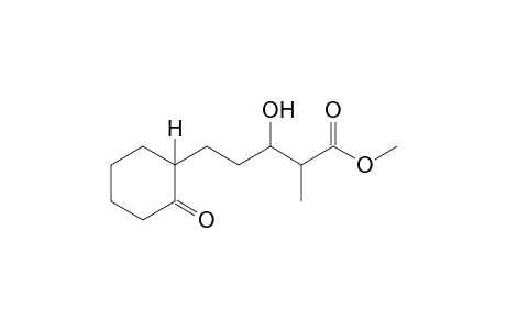 beta-Hydroxy-A-methyl-2-oxocyclohexanevaleric acid, methyl ester