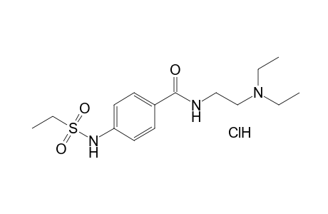 N-[2-(diethylamino)ethyl]-p-(ethylsulfonamido)benzamide, monohydrochloride