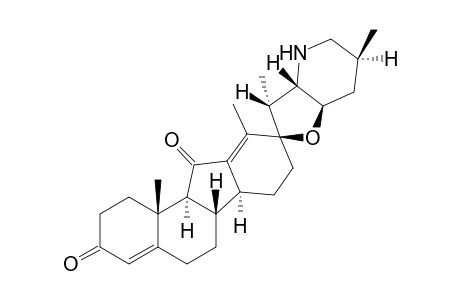 (3'R,3'aS,6'S,6aS,6bS,7'aR,9R,11aS,11bR)-3',6',10,11b-tetramethylspiro[2,5,6,6a,6b,7,8,11a-octahydro-1H-benzo[a]fluorene-9,2'-3a,4,5,6,7,7a-hexahydro-3H-furo[3,2-b]pyridine]-3,11-dione