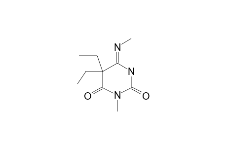 (6Z)-5,5-diethyl-3-methyl-6-[(Z)-methylimino]dihydro-2,4(1H,3H)-pyrimidinedione