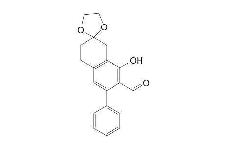 8'-Hydroxy-6'-phenyl-3',4'-dihydro-1'H-spiro[[1,3]dioxolane-2,2'-naphthalene]-7'-carbaldehyde