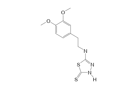 2-[(3,4-dimethoxyphenethyl)amino-delta^2-1,3,4-thiadiazoline-5-thione