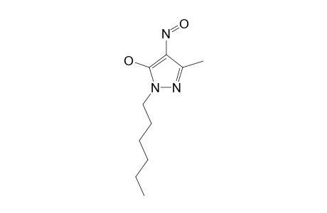 1-N-HEXYL-3-METHYL-4-NITROSO-5-PYRAZOLONE;OH-TAUTOMER