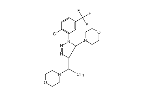 4-[1-(6-CHLORO-alpha,alpha,alpha-TRIFLUORO-m-TOLYL)-4-(1-MORPHOLINOETHYL-DELTA^2-1,2,3-TRIAZOLIN-5-YL]MORPHOLINE
