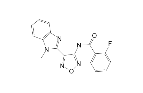 Benzamide, 2-fluoro-N-[4-(1-methyl-2-benzimidazolyl)-3-furazanyl]-