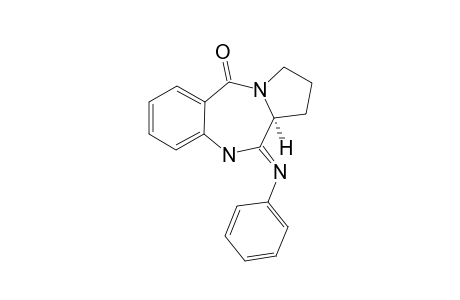 1,2,3,11A-TETRAHYDRO-11-(PHENYLAMINO)-5H-PYRROLO-[2,1-C]-[1,4]-BENZODIAZEPIN-5-ONE