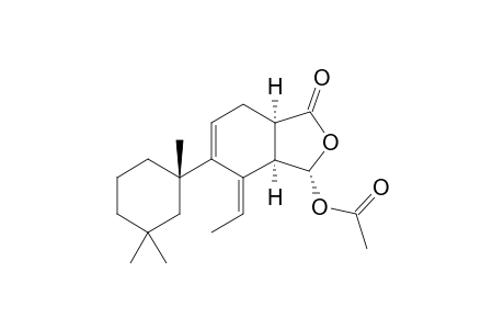 1(3H)-Isobenzofuranone, 3-(acetyloxy)-4-ethylidene-3a,4,7,7a-tetrahydro-5-(1,3,3-trimethylcyclohexyl)-, [3S-[3.alpha.,3a.alpha.,4Z,5(R*),7a.alpha.]]-