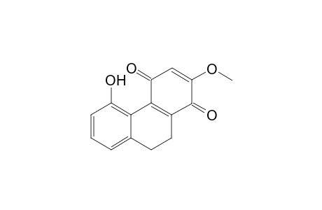 EPHEMERANTHOQUINONE_B;5-HYDROXY-2-METHOXY-9,10-DIHYDROPHENANTHRENE-1,4-DIONE