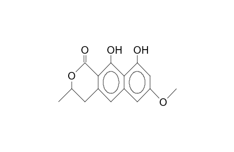 3,4-Dihydro-9,10-dihydroxy-7-methoxy-3-methyl-1-oxo-1H-naphtho(2,3-C)pyran