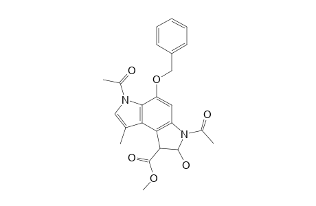 5-(BENZYLOXY)-3,6-DIACETYL-1,2-DIHYDRO-2-HYDROXY-8-METHYL-3H,6H-PYRROLO-[3,2-E]-INDOL-1-CARBOXYLIC-ACID,METHYLESTER