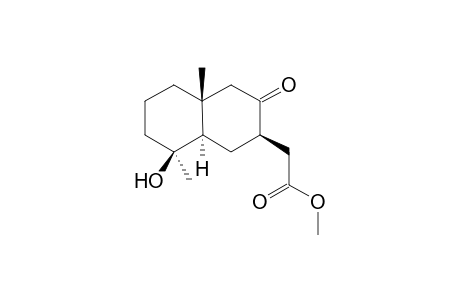 2-[(2R,4aR,8S,8aR)-8-hydroxy-3-keto-4a,8-dimethyl-decalin-2-yl]acetic acid methyl ester