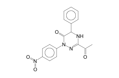 3-Acetyl-1-(4-nitrophenyl)-5-phenyl-4,5-dihydro-1H-[1,2,4]triazin-6-one