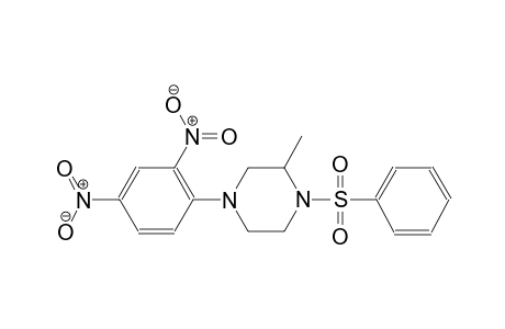 piperazine, 4-(2,4-dinitrophenyl)-2-methyl-1-(phenylsulfonyl)-