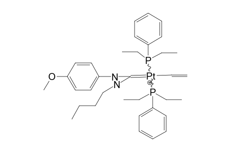 trans-[PT{C(NHBU)(NHC6H4OME-4)}(CH=CH2)(PET2PH)]+