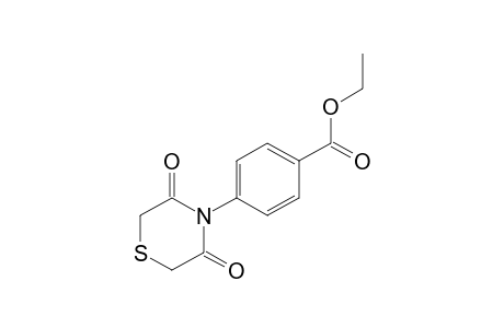 p-(3,5-dioxothiomorpholino)benzoic acid, ethyl ester