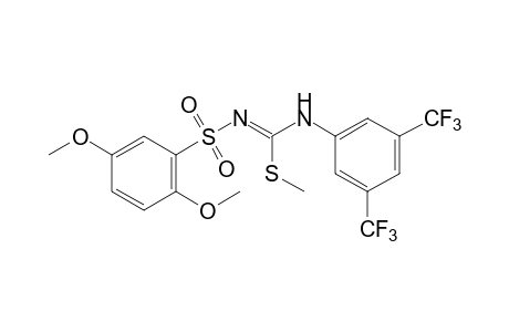 2,5-dimethoxy-N-[(alpha,alpha,alpha,alpha',alpha',alpha'-hexafluoro-3,5-xylidino)(methylthio)methylene]benzenesulfonamide