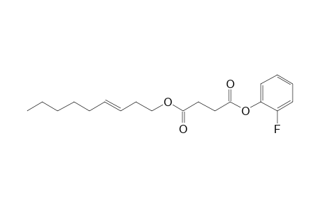 Succinic acid, 2-fluorophenyl non-3-en-1-yl ester