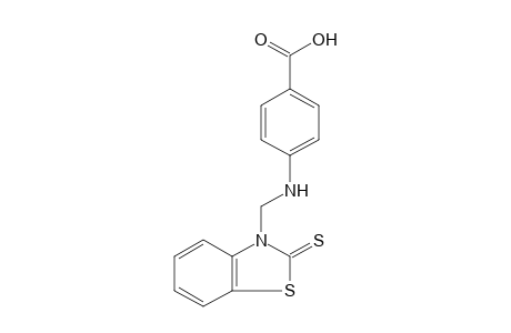 p-{[(2-thioxo-3-benzothiazolinyl)methyl]amino}benzoic acid