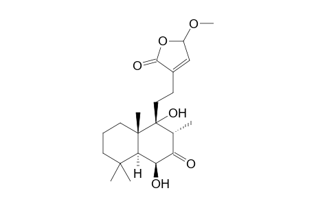 SIBIRICINONE-C;6-BETA,9-ALPHA-DIHYDROXY-15-METHOXY-7,16-DIOXOLABD-13-EN-13,16-OLIDE