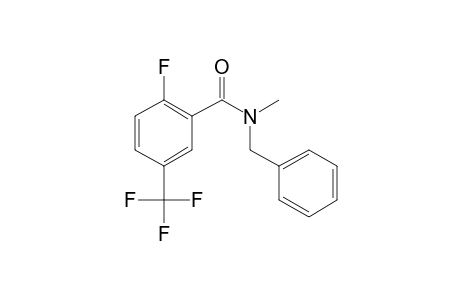 Benzamide, 2-fluoro-5-trifluoromethyl-N-benzyl-N-methyl-