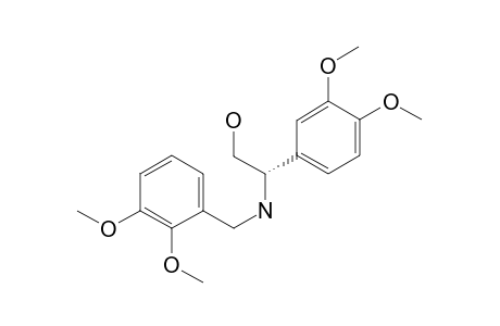 (2S)-2-(3,4-dimethoxyphenyl)-2-(o-veratrylamino)ethanol