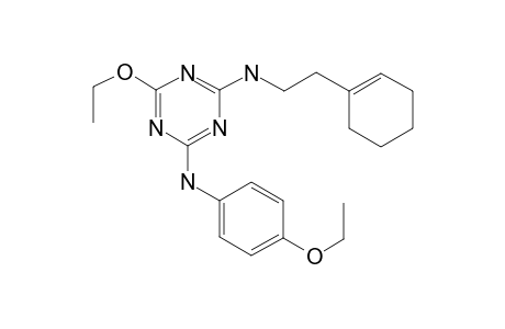 2-(Cyclohexen-1-yl)ethyl-[4-ethoxy-6-(p-phenetidino)-S-triazin-2-yl]amine