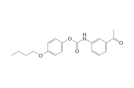 (3-Acetylphenyl)carbamic acid, 4-butoxyphenyl ester