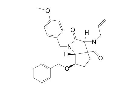 (+)-(1S,2R,5S)-6-Allyl-2-benzyloxy-8-(4-methoxybenzyl)-6,8-diazabicyclo[3.2.2]nonane-7,9-dione