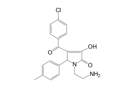 1-(2-Amino-ethyl)-4-(4-chloro-benzoyl)-3-hydroxy-5-p-tolyl-1,5-dihydro-pyrrol-2-one